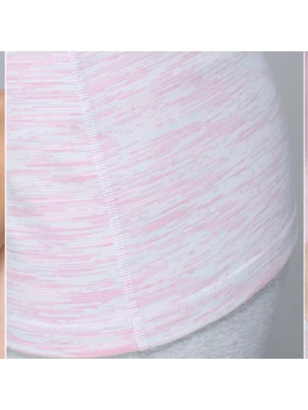 Lululemon Power Y Tank *LuonWee Are From Space White Barely Pink / Barely Pink
